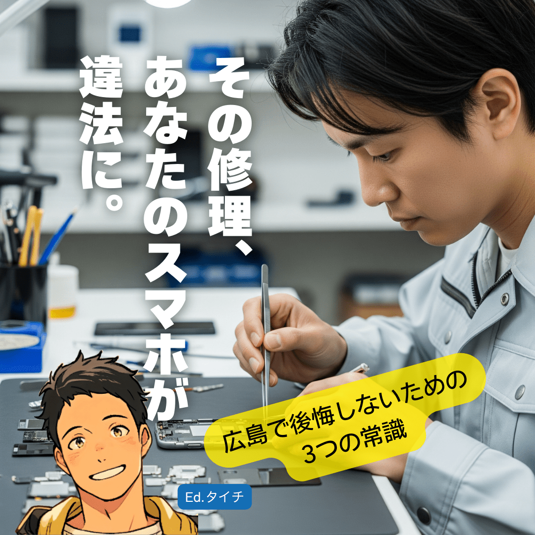 【知らないと危険】広島でスマホを修理に出す前に知るべき3つの常識