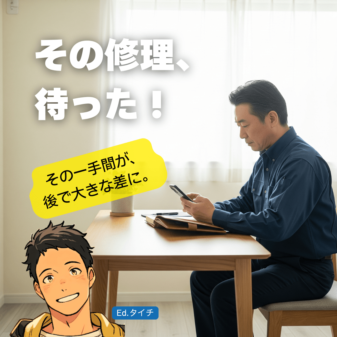 修理に出す前に!これだけはチェック!