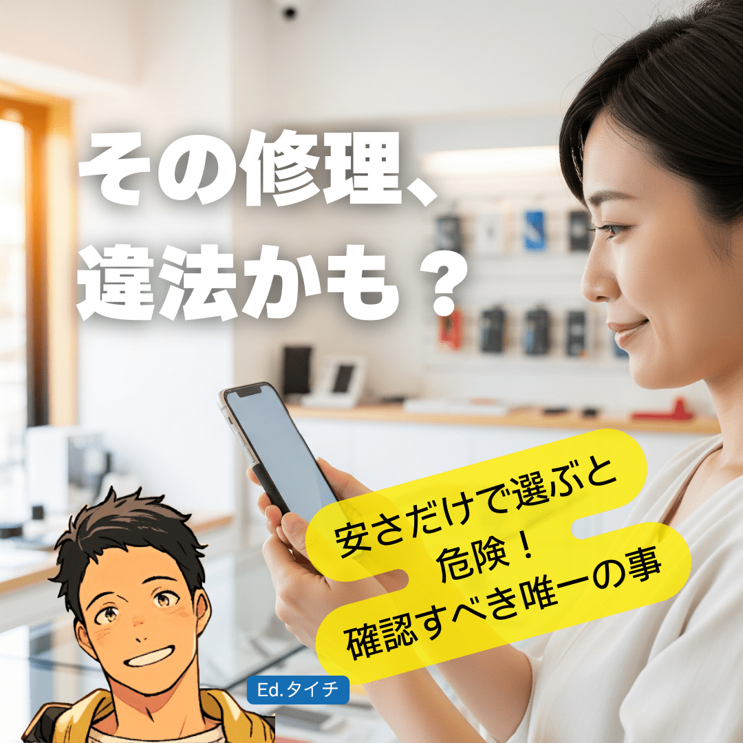【最重要】札幌のスマホ修理店を選ぶ前に。知らずに使うと違法？『総務省登録修理業者』制度とは