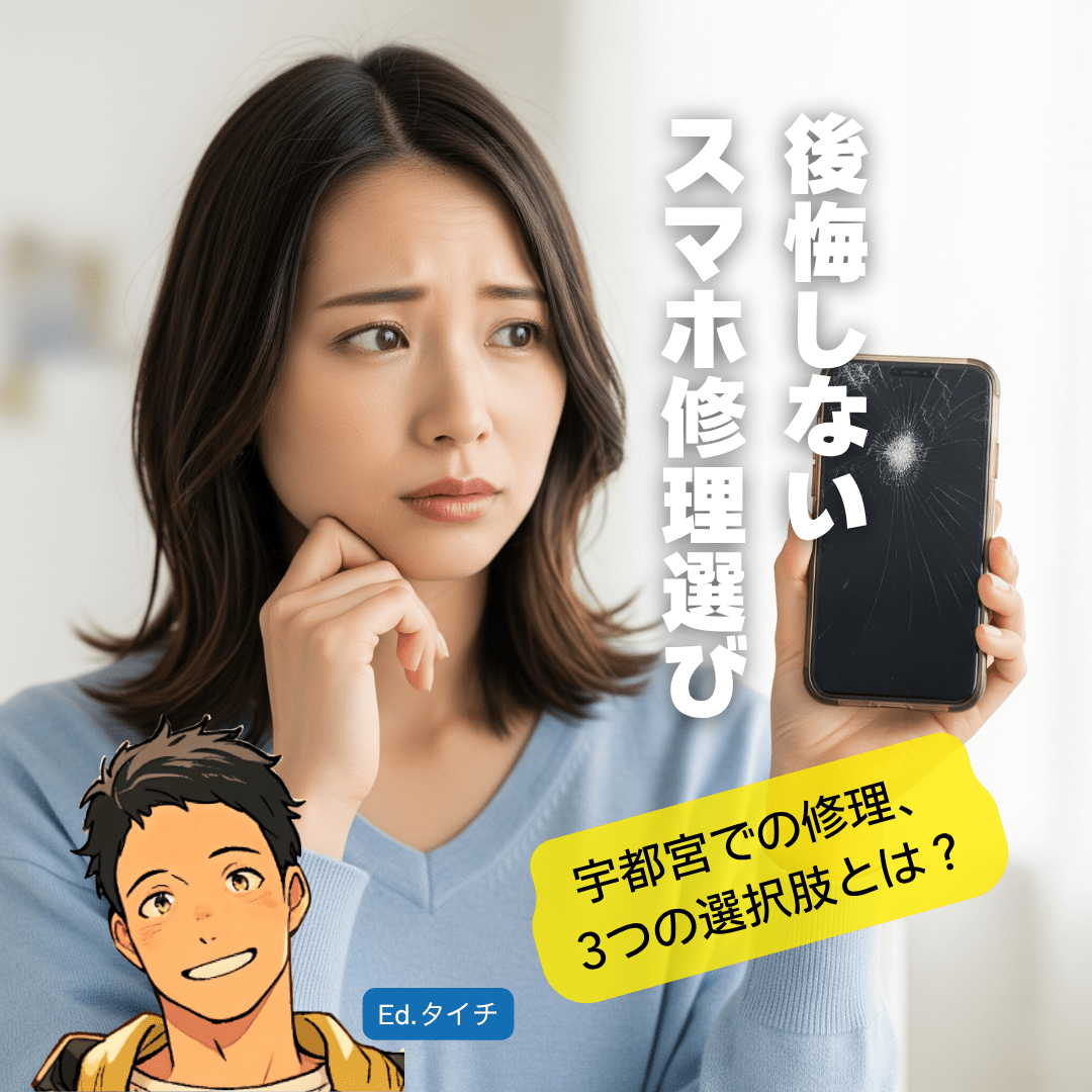 まずは基本を知ろう！宇都宮のスマホ修理、3つの選択肢